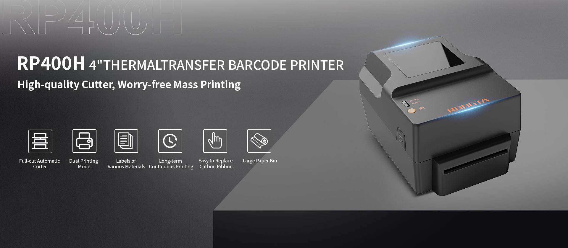 RP400H 4'' Thermal Transfer Barcode Printer